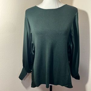 Lisa Rinna Collection green blouse size S